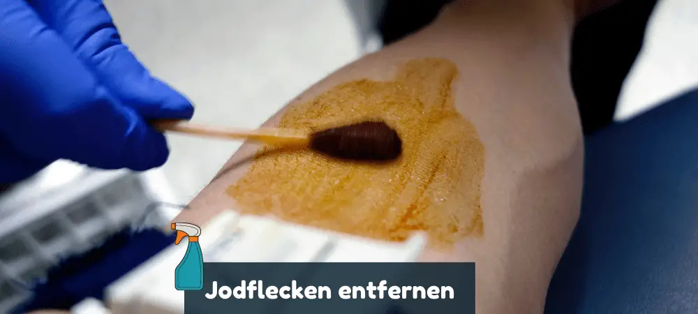 Jodflecken richtig entfernen