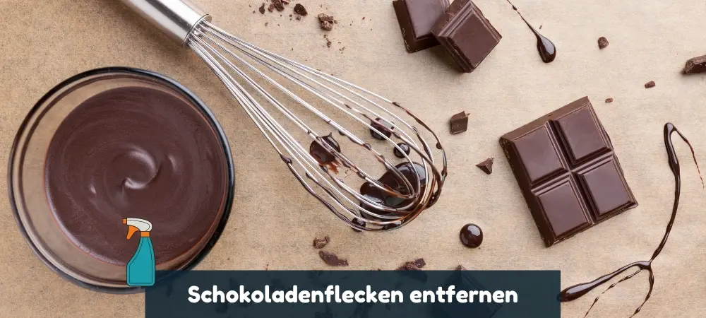 Schokoladenflecken entfernen mit Hausmitteln